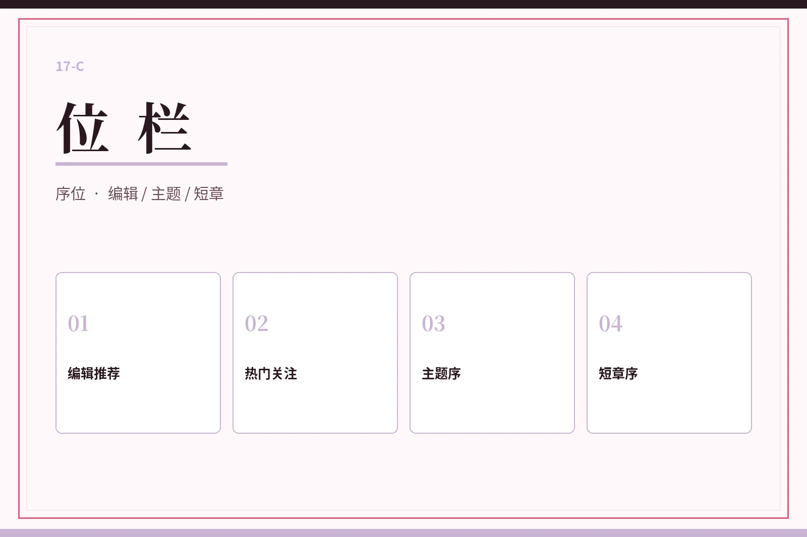 位栏推荐